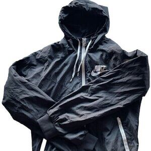 NIKE WINDRUNNER Full Zip Jacket Black Women’s Sz Small Sail 904306 011 Casual